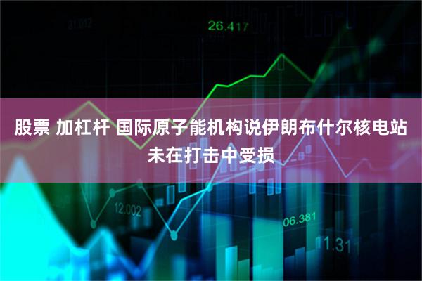 股票 加杠杆 国际原子能机构说伊朗布什尔核电站未在打击中受损